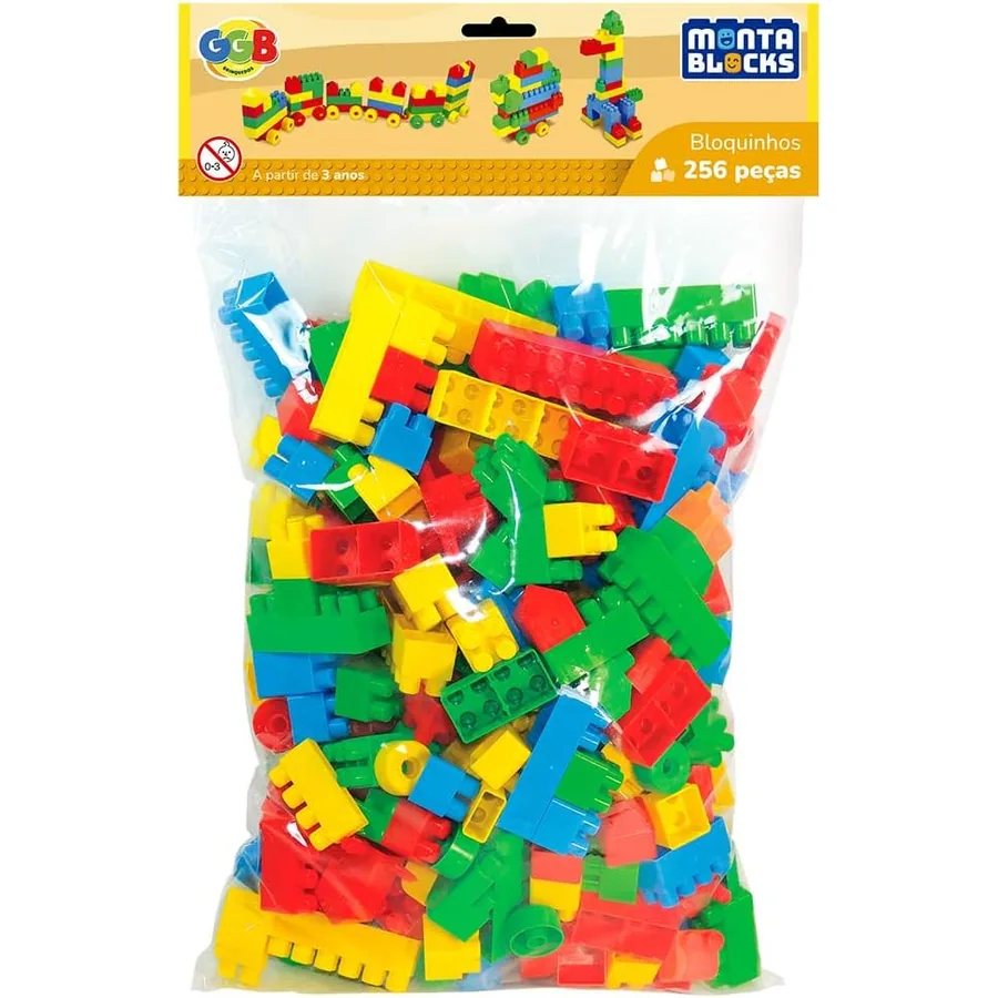 Bloquinhos de Montar 256 Peças — imagem 1