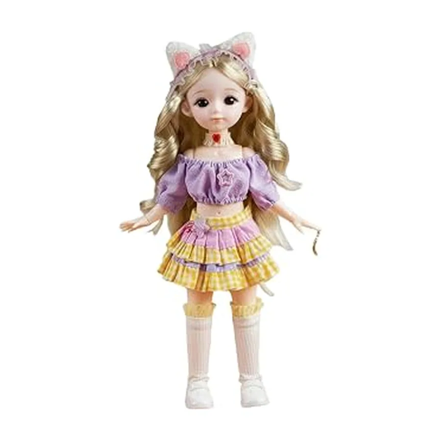 Boneca Articulada Fashion com Troca de Roupa — imagem 1