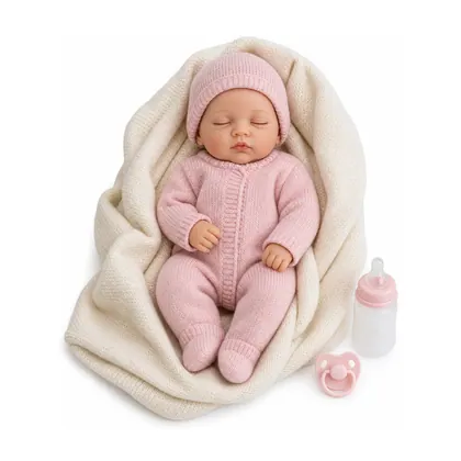 Boneca Reborn Dormindo com Enxoval
