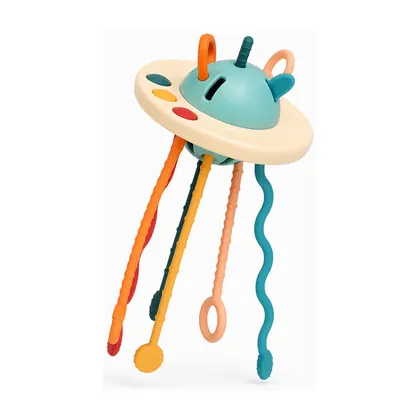 Brinquedo de Puxar Sensorial de Silicone