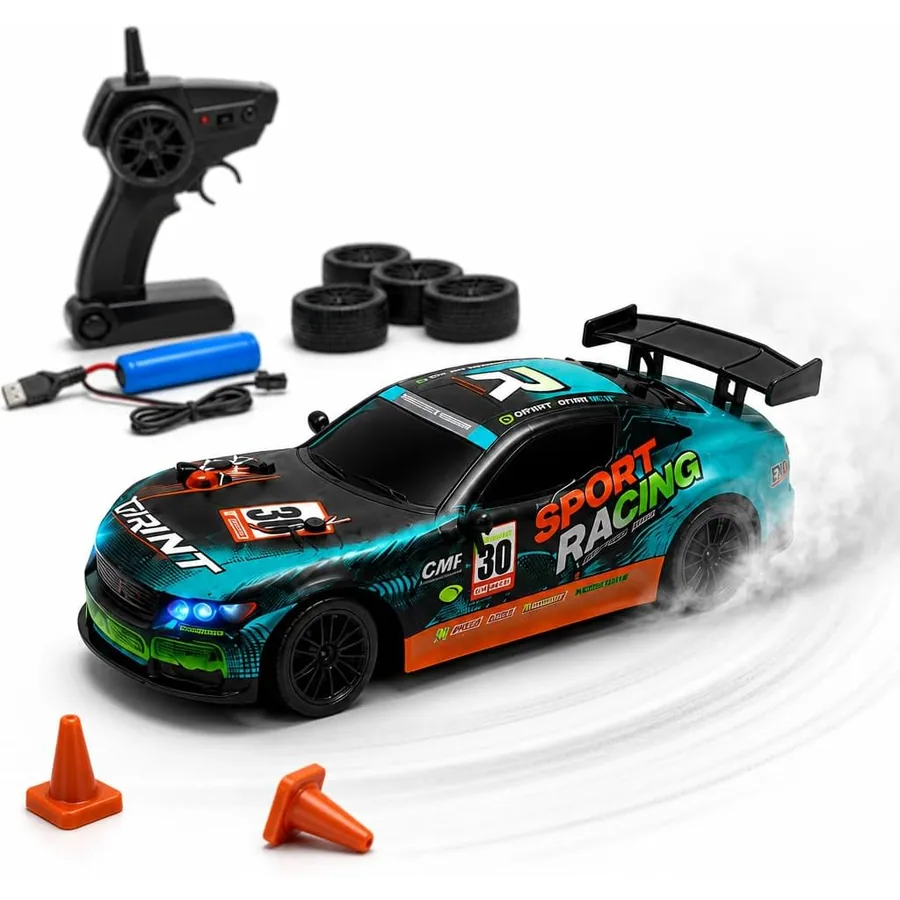 Carrinho de Controle Remoto Drift 2.4 GHz Recarregável — imagem 1
