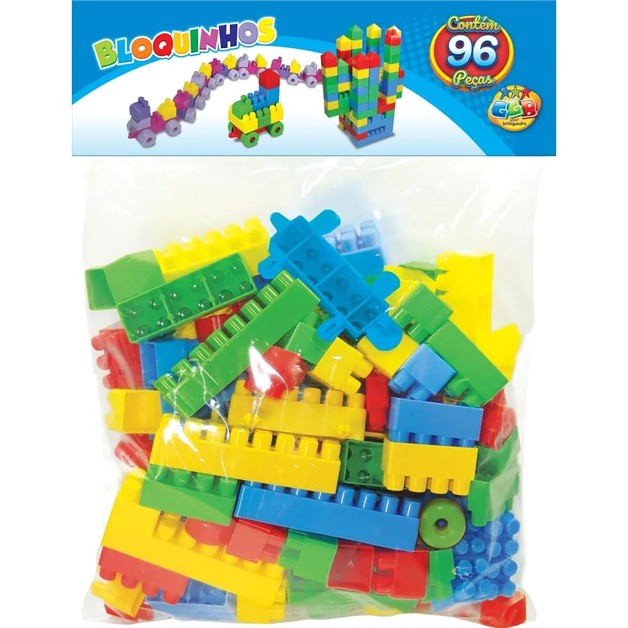 Blocos de Montar Educativos 96 Peças — imagem 1