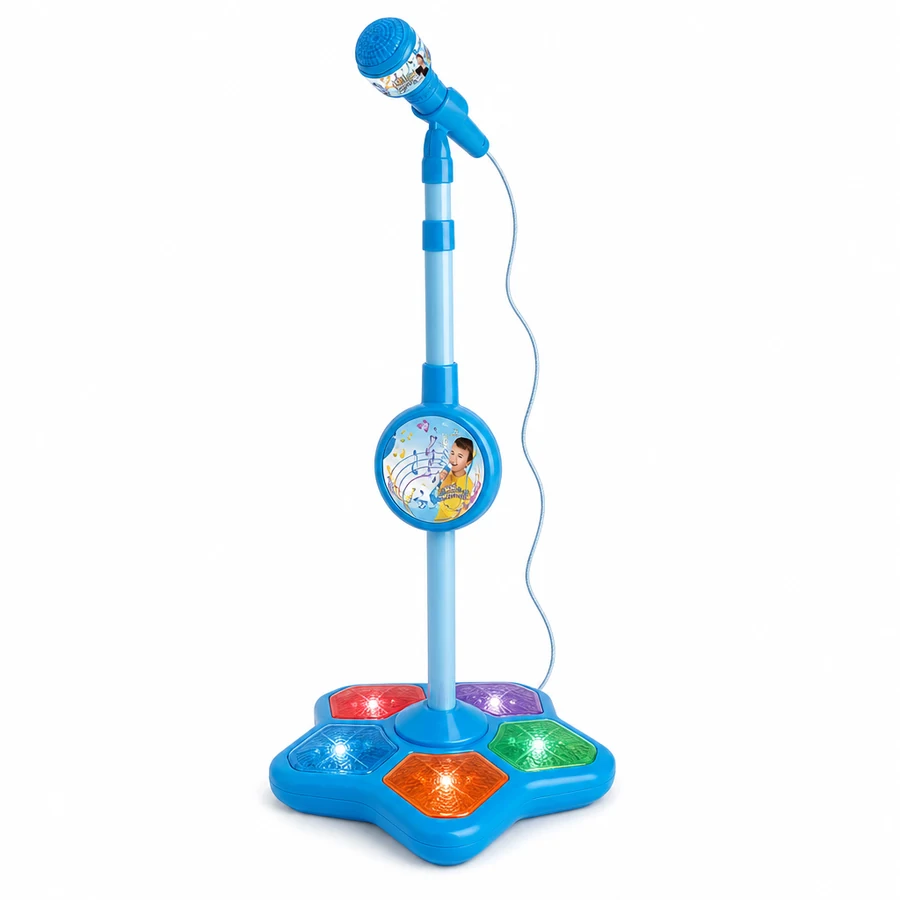 Kid Star — Microfone Karaokê Infantil com Palco de Luzes — imagem 2