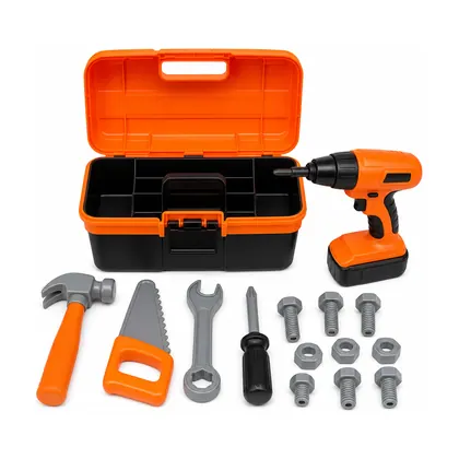Kit Ferramentas Infantil com Furadeira que Gira