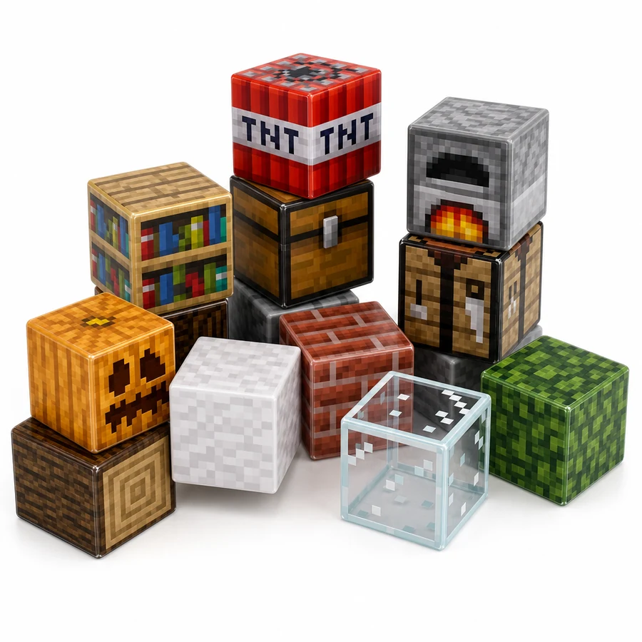 Pacote Extra: TNT, Baú e Forno do Minecraft