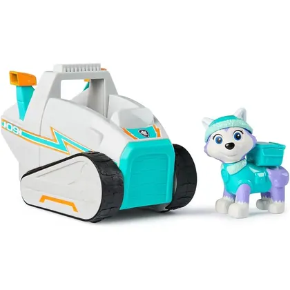 Boneco Everest 6 cm com Veículo da Patrulha Canina