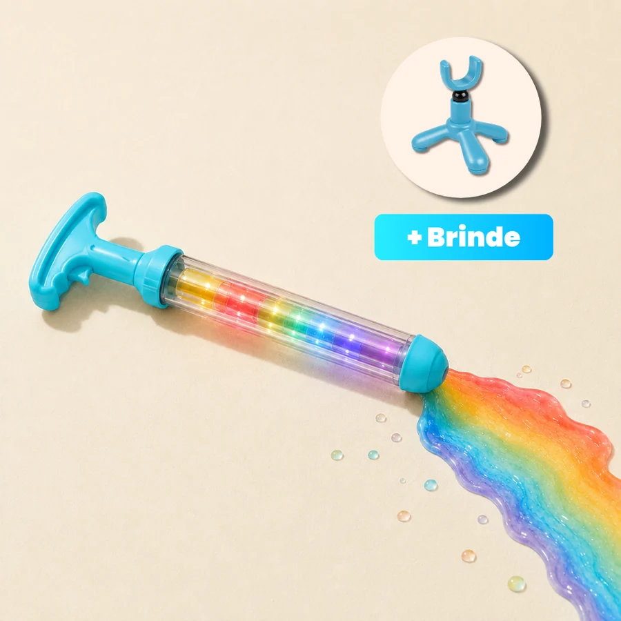 Pistola de Água Arco-Íris com LED + Suporte de Brinde — imagem 2