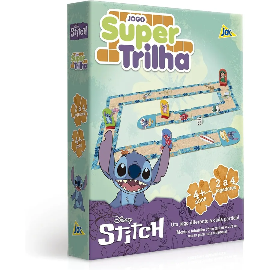 Jogo de Tabuleiro Super Trilha do Stitch — imagem 1