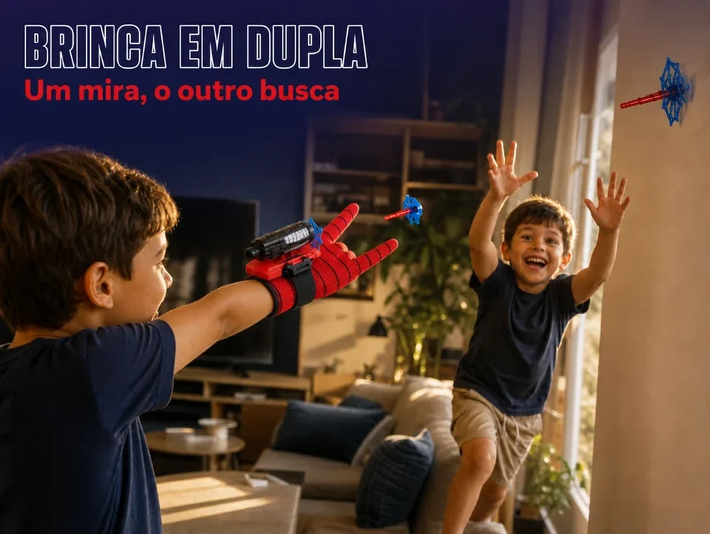 Brinca em dupla: um mira, o outro busca