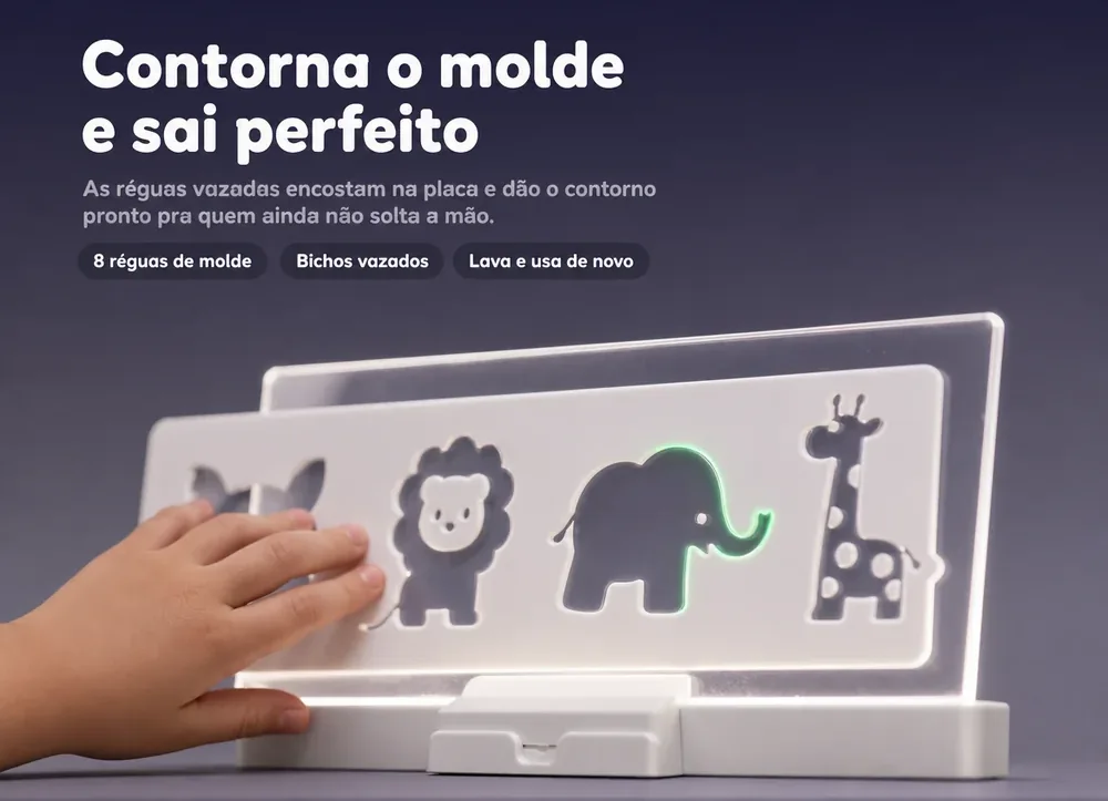 Contorna o molde e sai perfeito: oito réguas com bichos vazados